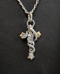 20NT-SSOW001 : PENDANT/SANTA MUERTE & SNAKE