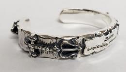 17B-BR-LPB002 : LETTERED PLATE BANGLE / SMALL 12mm