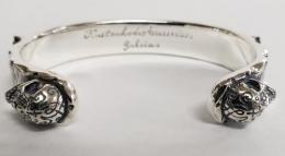 17B-BR-LPB002 : LETTERED PLATE BANGLE / SMALL 12mm