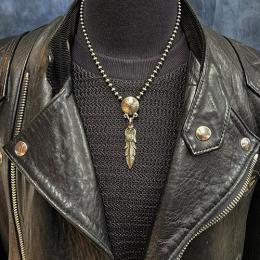 18NT-MPF001 : PENDANT / M,PESO & FEATHER