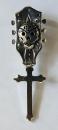25NT-GHS001SS : PENDANT / GUITAR HEAD & SKULL