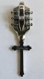 25NT-GHS001SS : PENDANT / GUITAR HEAD & SKULL