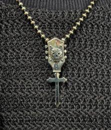 25NT-GHS001SS : PENDANT / GUITAR HEAD & SKULL