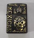 25ZP-CA001BB : BRASS ZIPPO / CALAVERA Y MAGUEY