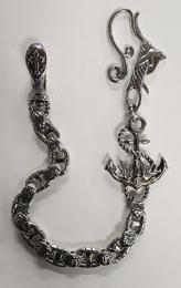 25WCS-SW001SB : WALLET CHAIN / SWALLOW & ANCHOR