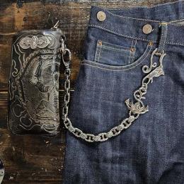 25WCS-SW001SB : WALLET CHAIN / SWALLOW & ANCHOR
