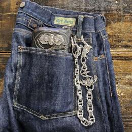 25WCS-SW001SB : WALLET CHAIN / SWALLOW & ANCHOR