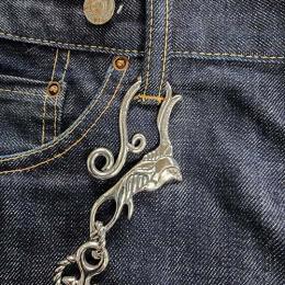 25WCS-SW001SB : WALLET CHAIN / SWALLOW & ANCHOR