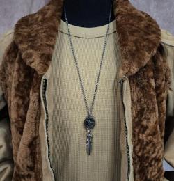26NT-HF001SS : PENDANT / HUNABUKU & FEATHER