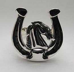 26R-HSH001SS : RING / HORSE & HORSESHOE