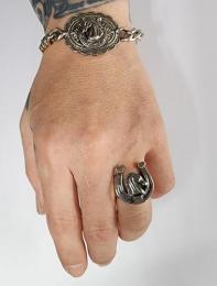 26R-HSH001SS : RING / HORSE & HORSESHOE