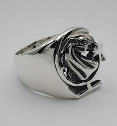 26R-VGH001SS : RING/V.GRESCH [G] MARK/LARGE&HORSE