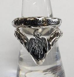 26R-RKWE001SS : RING / MEXICAN EAGLE & ROCK