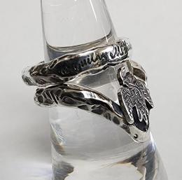 26R-RKWE001SS : RING / MEXICAN EAGLE & ROCK