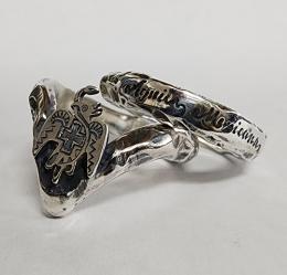 26R-RKWE001SS : RING / MEXICAN EAGLE & ROCK