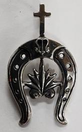 18NT-HSA001SS : PENDANT / HORSESHOE & AGAVE