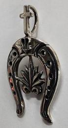 18NT-HSA001SS : PENDANT / HORSESHOE & AGAVE