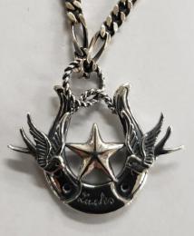 20NT-OSSW002SS : PENDANT / SWALLOW & H,STAR