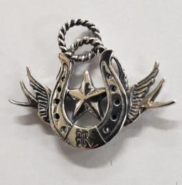 20NT-OSSW003SS : PENDANT / SWALLOW & H,STAR