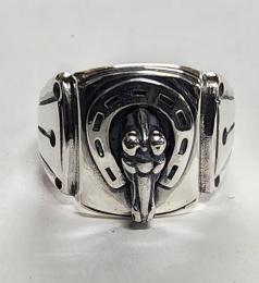 26R-SGH001SS : RING / HORSE & HORSESHOE