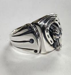 26R-SGH001SS : RING / HORSE & HORSESHOE