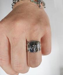 26R-SGH001SS : RING / HORSE & HORSESHOE