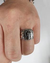 26R-SGH001SS : RING / HORSE & HORSESHOE