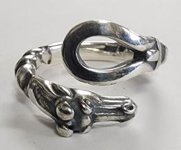 26R-HLH001S : RING / HORSE HEAD & HORSESHOE