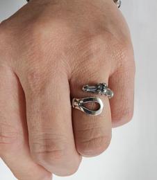26R-HLH001S : RING / HORSE HEAD & HORSESHOE
