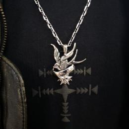 20NT-OSSW005SS : PENDANT/SWALLOW & STAR/LARGE