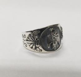 22R-AG001 : RING/ MEXICAN EAGLE & AGAVE