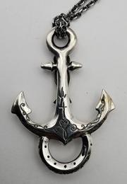 25NTC-ASM001SB :PENDANT&CHAIN/ANCHOR & SANTAMUERTE