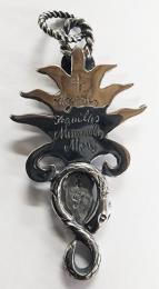 25NT-ASS001SS : PENDANT / AGAVE & SANTAMUERTE