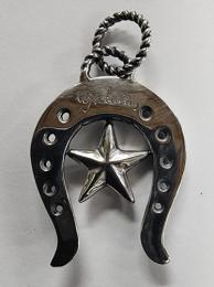 20NT-OSSH001SS : PENDANT / STAR & HORSESHOE/LARGE