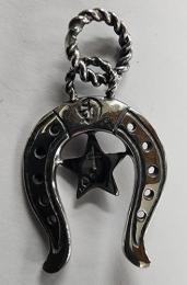 25NT-OSSH201SS : PENDANT / STAR & HORSESHOE/SMALL