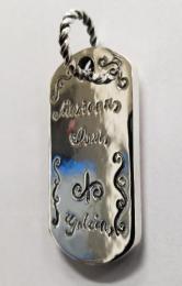 19NT-DTE001SS : PENDANT / Dog tag AGAVE & M.EAGLE