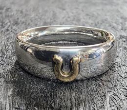 GPR05R : HORSE SHOE PAIR RING (ROUND TYPE)