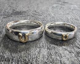 GPR05R : HORSE SHOE PAIR RING (ROUND TYPE)