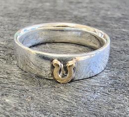 GPR05F : HORSE SHOE PAIR RING (FLAT TYPE)