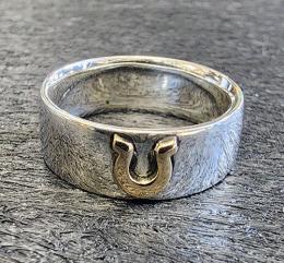 GPR05F : HORSE SHOE PAIR RING (FLAT TYPE)
