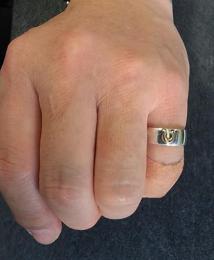 GPR05F : HORSE SHOE PAIR RING (FLAT TYPE)