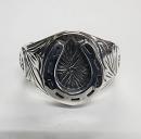 18R-OVEG008 : OVAL ENGRAVING RING / HORSESHOE
