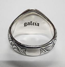 18R-OVEG008 : OVAL ENGRAVING RING / HORSESHOE