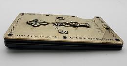 25MCB001 : MONEYCLIP & CARDCASE/ SANTA MUERTE & AΩ