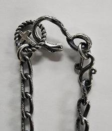 20NC-SN001SS : NECKLACE CHAIN / SNAKE & CROSS