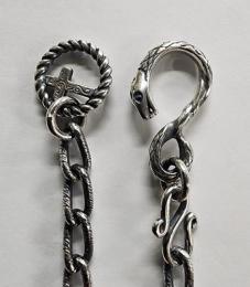 20NC-SN001SS : NECKLACE CHAIN / SNAKE & CROSS