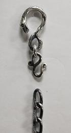 20NC-SN001SS : NECKLACE CHAIN / SNAKE & CROSS