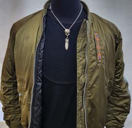 20NC-SN001SS : NECKLACE CHAIN / SNAKE & CROSS