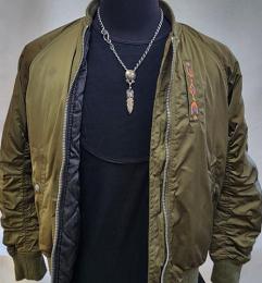 20NC-SN001SS : NECKLACE CHAIN / SNAKE & CROSS