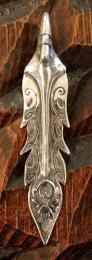 18NT-FEH001R1-SS : PENDANT / EAGLE HEAD FEATHER